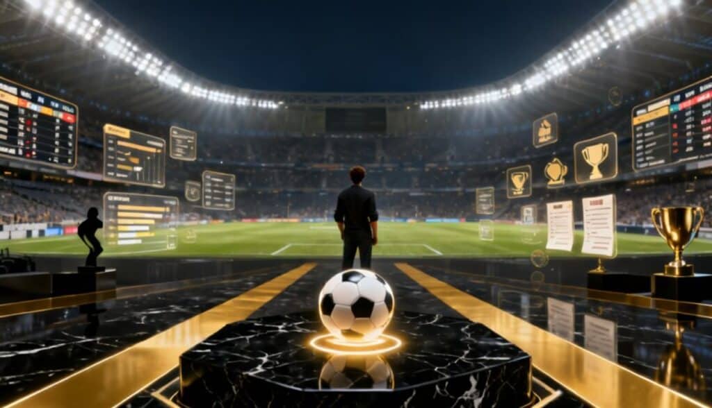 Beginner's guide to football betting featuring sportsbook strategy, odds analysis, and football stadium